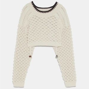 ZARA Limited Edition Zara Cropped Sweater